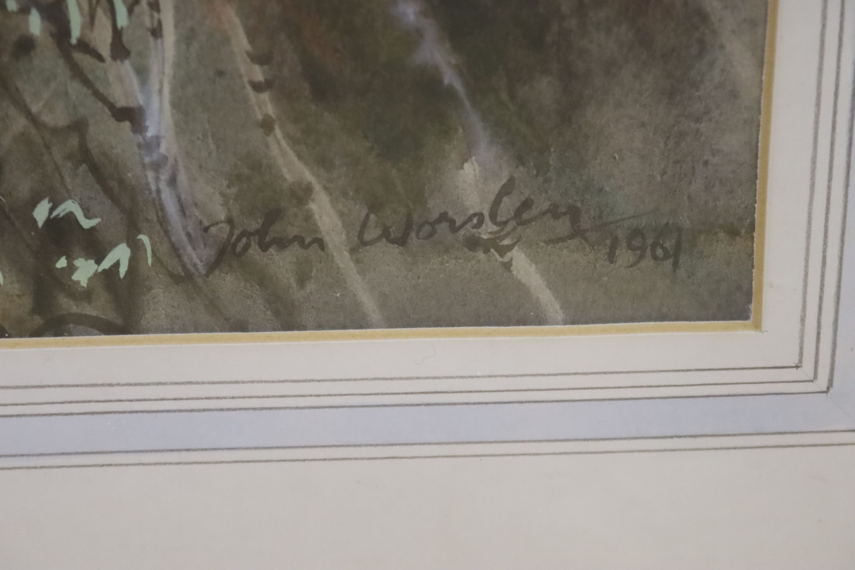 John Worsley (1919-2000), two watercolours, 'Lough Corrib, Galway' and 'Kilarney Lakes', signed, 33 x 50cm and 37 x 52cm